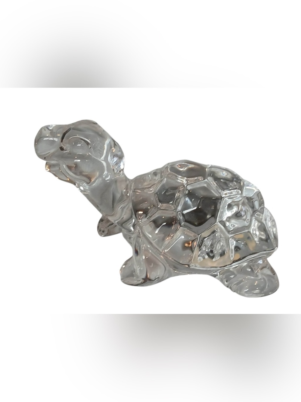 Princess house pets turtle crystal lead sculpture
